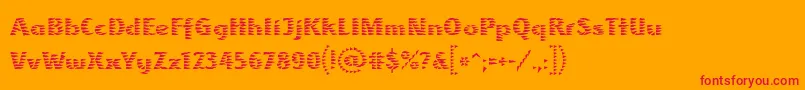 AlbatrossLtRegular Font – Red Fonts on Orange Background