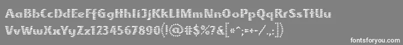 フォントAlbatrossLtRegular – 灰色の背景に白い文字