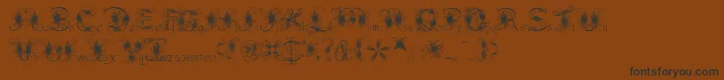 FantasticPete Font – Black Fonts on Brown Background