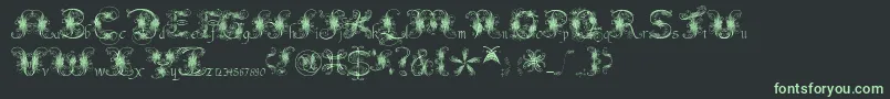 FantasticPete Font – Green Fonts on Black Background