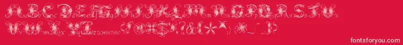 FantasticPete Font – Pink Fonts on Red Background