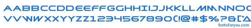 Prometheanboldexpand Font – Blue Fonts on White Background