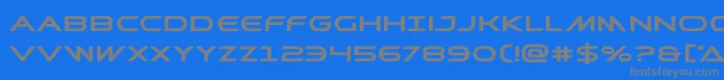 Prometheanboldexpand Font – Gray Fonts on Blue Background