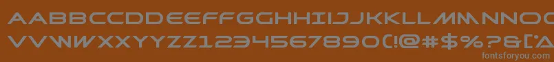 Prometheanboldexpand Font – Gray Fonts on Brown Background