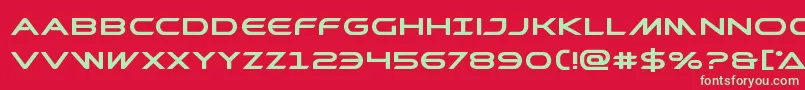 Prometheanboldexpand Font – Green Fonts on Red Background