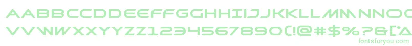 Prometheanboldexpand-Schriftart – Grüne Schriften auf weißem Hintergrund