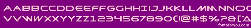 Prometheanboldexpand-Schriftart – Rosa Schriften auf violettem Hintergrund