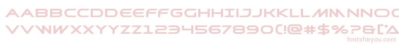 Prometheanboldexpand-Schriftart – Rosa Schriften auf weißem Hintergrund