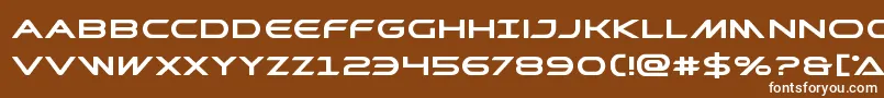 Prometheanboldexpand Font – White Fonts on Brown Background