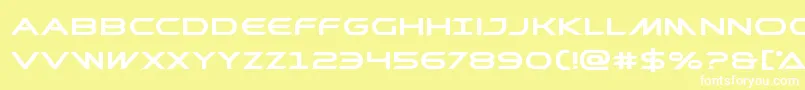 Prometheanboldexpand Font – White Fonts on Yellow Background