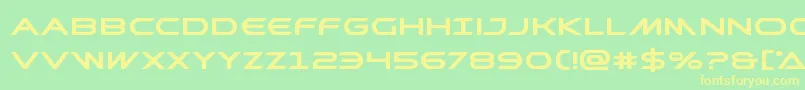 Шрифт Prometheanboldexpand – жёлтые шрифты на зелёном фоне