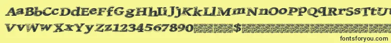 Quicksales Font – Black Fonts on Yellow Background