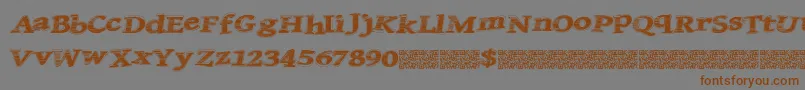 Quicksales Font – Brown Fonts on Gray Background