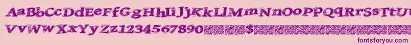 Quicksales Font – Purple Fonts on Pink Background