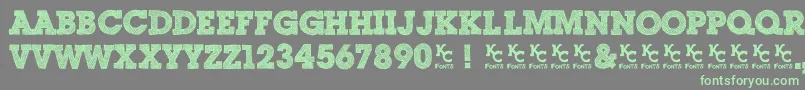 ScribbleBoxDemo Font – Green Fonts on Gray Background