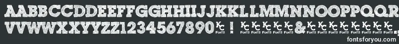 ScribbleBoxDemo Font – White Fonts on Black Background