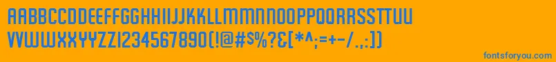 Featured ffy-fontti – siniset fontit oranssilla taustalla