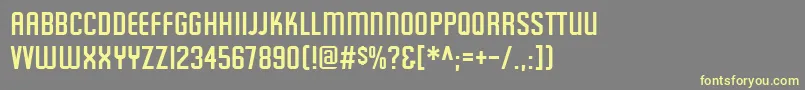 Шрифт Featured ffy – жёлтые шрифты на сером фоне