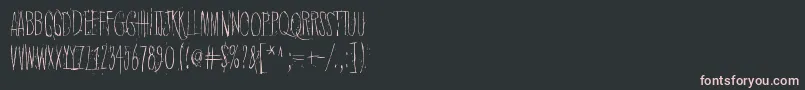 QuietHorrorStory Font – Pink Fonts on Black Background