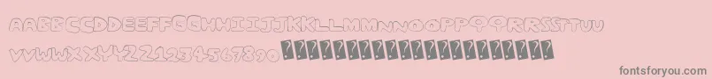 fuente Fancom – Fuentes Grises Sobre Fondo Rosa