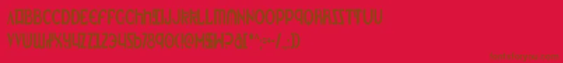 Шрифт LionheartCondensed – коричневые шрифты на красном фоне