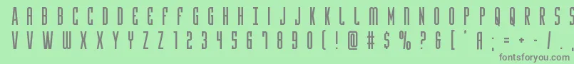 Yfilestitle Font – Gray Fonts on Green Background