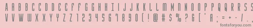 Yfilestitle Font – Gray Fonts on Pink Background