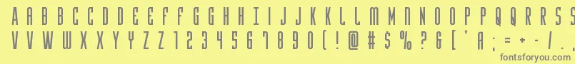 Yfilestitle Font – Gray Fonts on Yellow Background