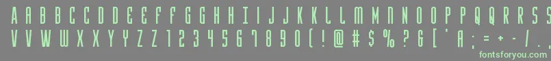 Yfilestitle Font – Green Fonts on Gray Background