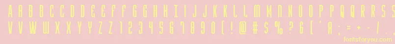 Yfilestitle Font – Yellow Fonts on Pink Background