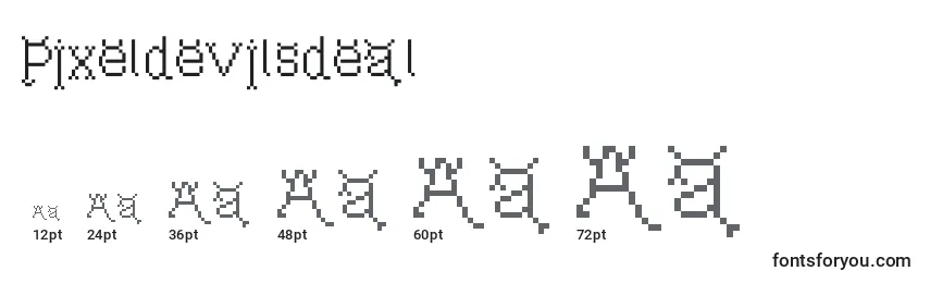 Pixeldevilsdeal Font Sizes