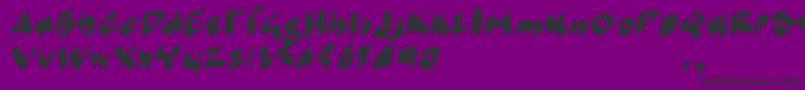 Шрифт Mmoetrial – чёрные шрифты на фиолетовом фоне
