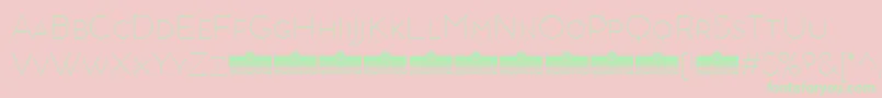 AristotelicaSmallcapsThinTrial Font – Green Fonts on Pink Background