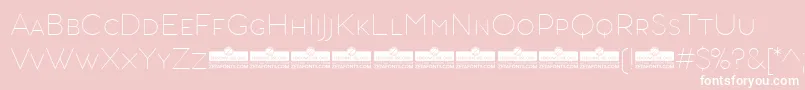 AristotelicaSmallcapsThinTrial Font – White Fonts on Pink Background