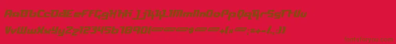 Freya Font – Brown Fonts on Red Background