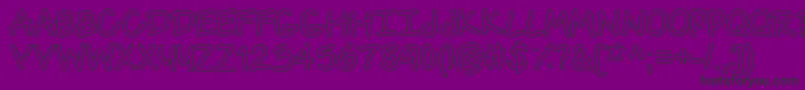 TheUrbanWayHollow Font – Black Fonts on Purple Background