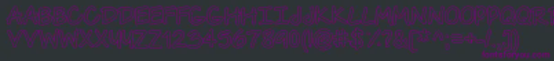 TheUrbanWayHollow Font – Purple Fonts on Black Background