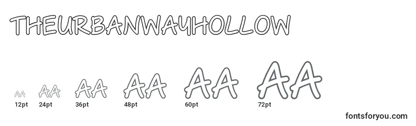 TheUrbanWayHollow Font Sizes