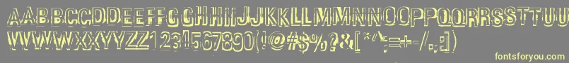More about Garbedgec Font Garbedgec Font – Yellow Fonts on Gray Background
