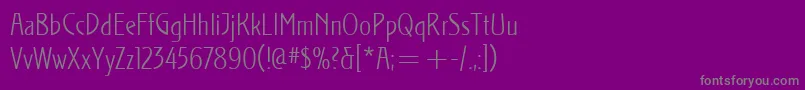 StocletItcLight Font – Gray Fonts on Purple Background