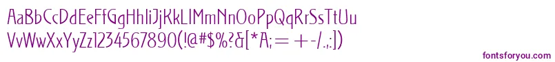 StocletItcLight Font – Purple Fonts on White Background