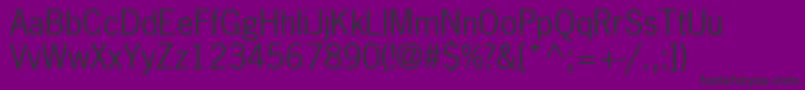 NewsGothicLt Font – Black Fonts on Purple Background