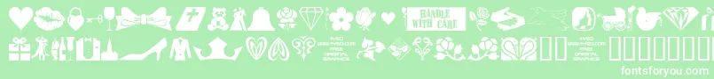 4yeoval Font – White Fonts on Green Background