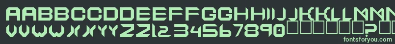 EtheralCut Font – Green Fonts on Black Background