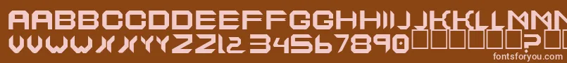 EtheralCut Font – Pink Fonts on Brown Background