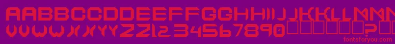 EtheralCut Font – Red Fonts on Purple Background