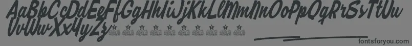 RipmonstersPersonalUse-Schriftart – Schwarze Schriften auf grauem Hintergrund