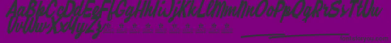 RipmonstersPersonalUse Font – Black Fonts on Purple Background