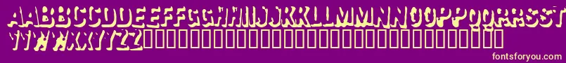 Failure ffy Font – Yellow Fonts on Purple Background