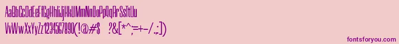 Neretta-Schriftart – Violette Schriften auf rosa Hintergrund